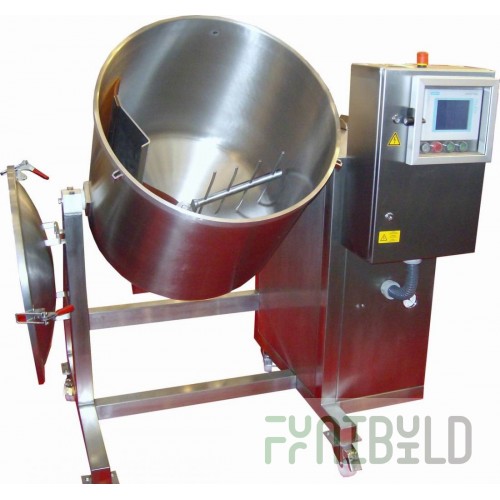 Combined vacuum massager-mixer