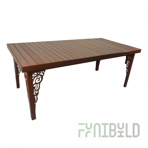 Outdoor table Riviera 4 with decor