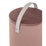 Pouf Jerry velour dusty pink