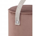 Pouf Jerry velour dusty pink