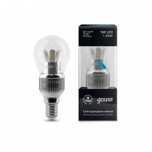 Lamp (LED) LED Gauss 5W 4100K Filament Globe OPAL