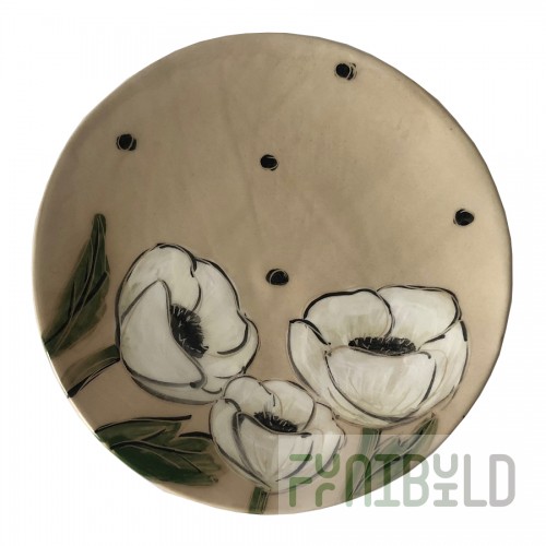 Serving plate, cotton