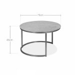 Madison Table x2, White Top, Gold Frame
