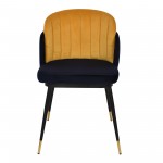 Penelope chair blue + yellow