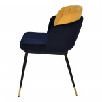 Penelope chair blue + yellow