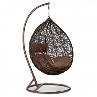 Hanging chair Bratten made of artificial rattan