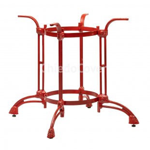 Cast iron table base Marco KR, red