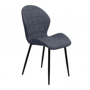 Chair Flower RU-03 PU, blue steel