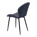 Chair Flower RU-03 PU, blue steel
