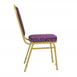 Chair Hit 20mm, frame - gold, upholstery - purple matting