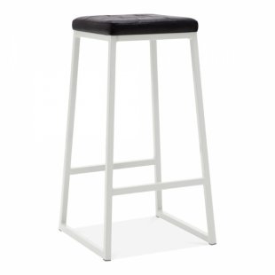 Konsec bar stool, soft, grey