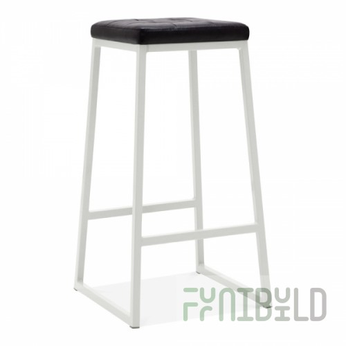 Konsec bar stool, soft, grey