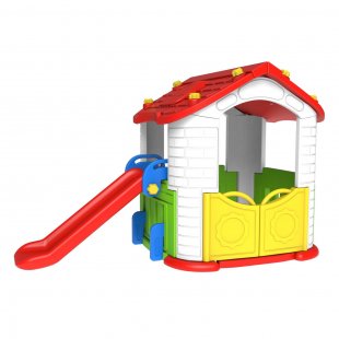 Playhouse with slide