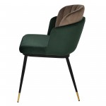 Chair Penelope green + brown