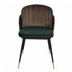 Chair Penelope green + brown