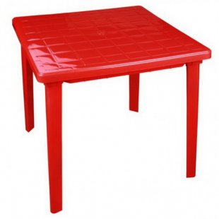 Table square Ostby red
