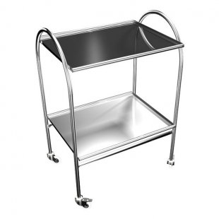 Two-shelf instrument table