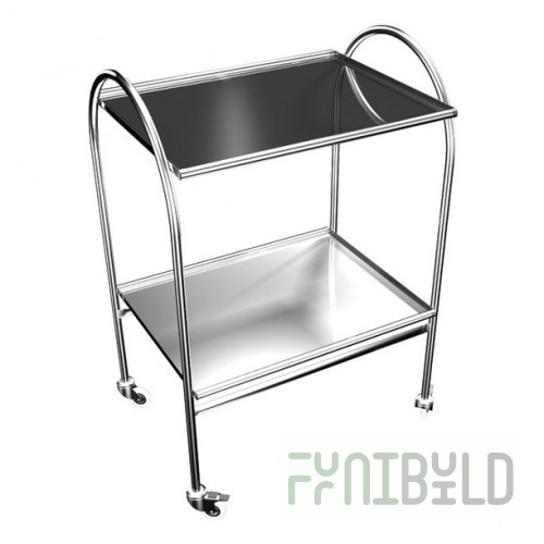 Two-shelf instrument table