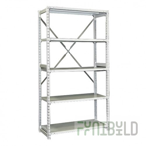 TSU prefabricated and collapsible rack, 4 shelves