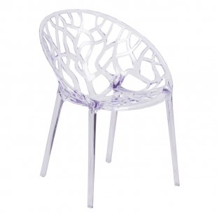 Chair Crystal Transparent, plastic