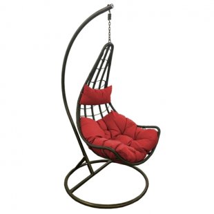 Hanging chair Vallen made of artificial rattan