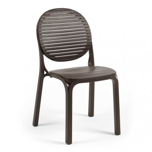 Plastic chair Dalia, coffee
