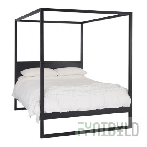 Bed cube Larn black