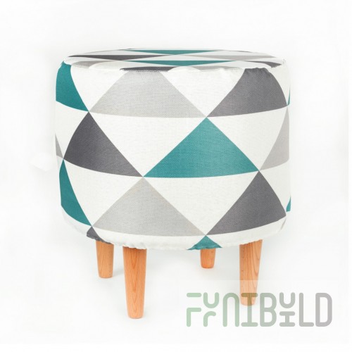 Pouf Sputnik Nils beech
