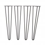 Reinforced hairpin leg for table