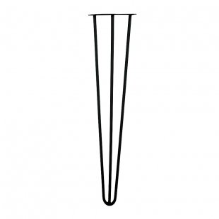 Reinforced hairpin leg for table