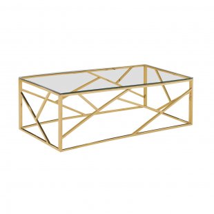 Art Deco Coffee Table 120 x 60 Gold