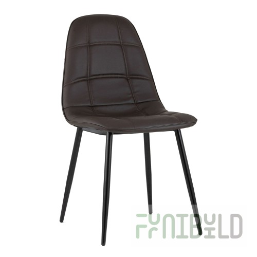 Chair Taylor eco-leather brown