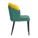 Half-chair Lily, yellow-turquoise