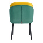 Half-chair Lily, yellow-turquoise