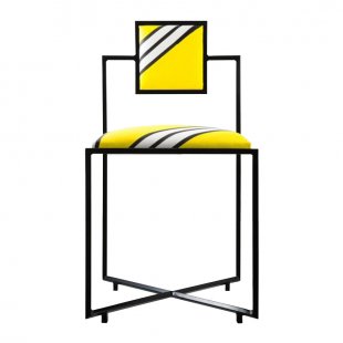 Designer chair Rugasa soft yellow