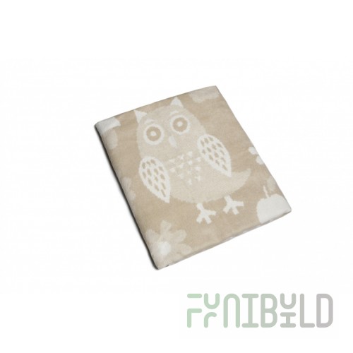 Blanket Cotton 100% Owl beige