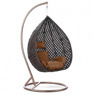 Hanging chair Herman made of artificial rattan