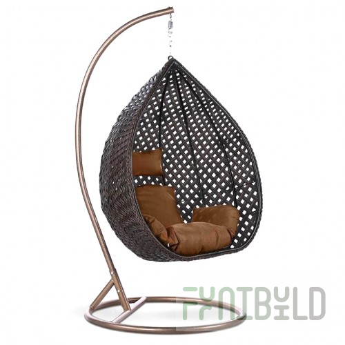 Hanging chair Herman made of artificial rattan