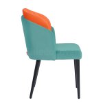 Half-chair Lily, orange-blue