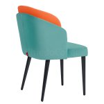 Half-chair Lily, orange-blue