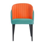 Half-chair Lily, orange-blue
