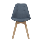 Tariq chair, blue, wood legs