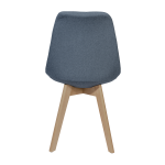 Tariq chair, blue, wood legs