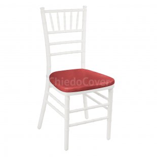 Cushion 01 for Chiavari chair, 3cm, red leatherette