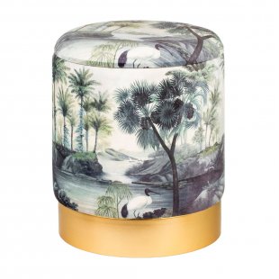 Rutland pouf with lid