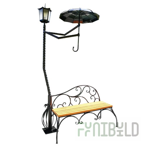 Bench SK-19 with umbrella