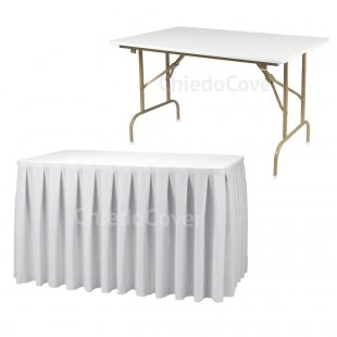 Set Table with buffet skirt