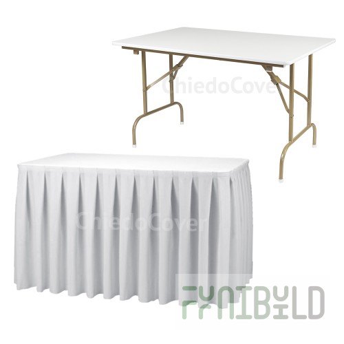 Set Table with buffet skirt