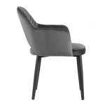 Chair Venus diamond velvet gray Chair Venus diamond velvet gray