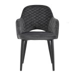 Chair Venus diamond velvet gray Chair Venus diamond velvet gray